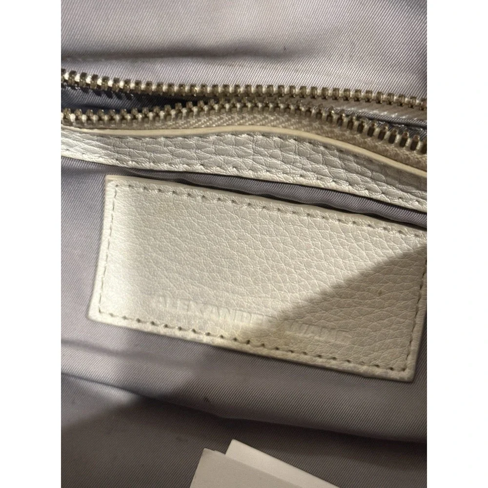 Alexander Wang White Grained Leather Rockie/Rocco Bag White